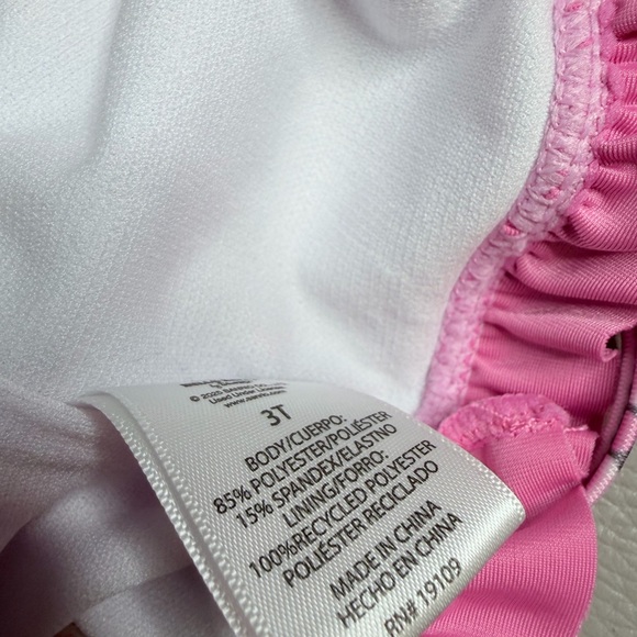 Pink Hello Kitty Ruffle Bikini Top 3T - Picture 3 of 4